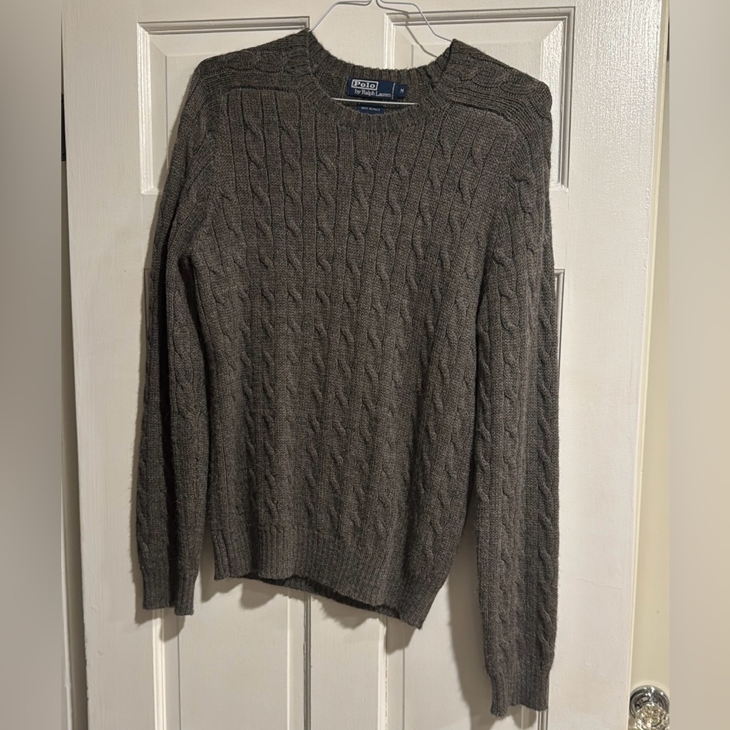 Ralph Lauren Gray Crewneck Sweater Gently Worn